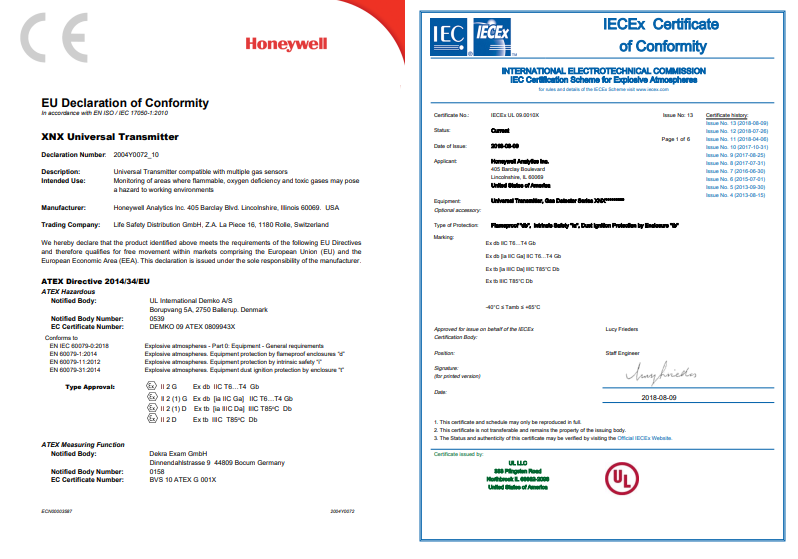 دتکتور گاز Honeywell XNX (هانیول)